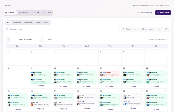 Visual calendar