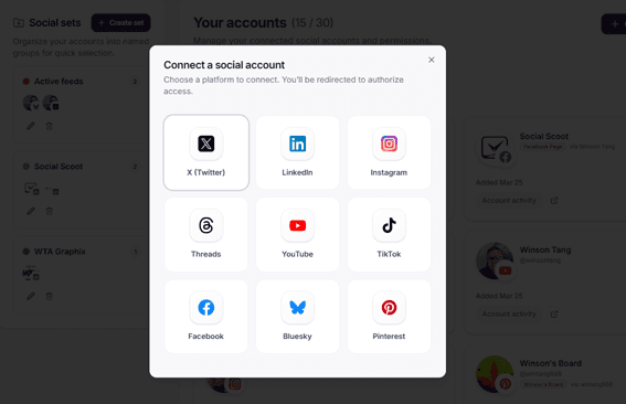 Connect your accounts